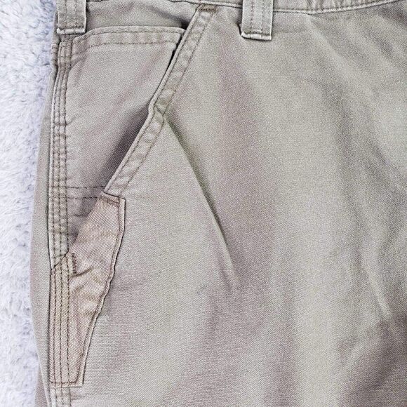 Carhartt Cargo Shorts Mens Size 36 Canvas Cotton Relaxed Beige Tan Pockets - Picture 4 of 10